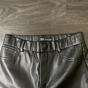 Zara Faux Leather Pants
